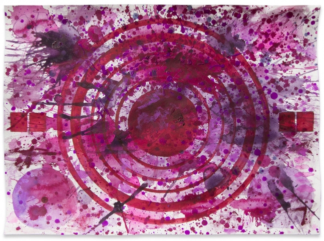 J. Steven Manolis, Qatari Rhapsodies (Sonata 2), 2018, Watercolor on Arches paper, 18 x 24 inches, For sale at Manolis Projects Art Gallery, Miami Fl