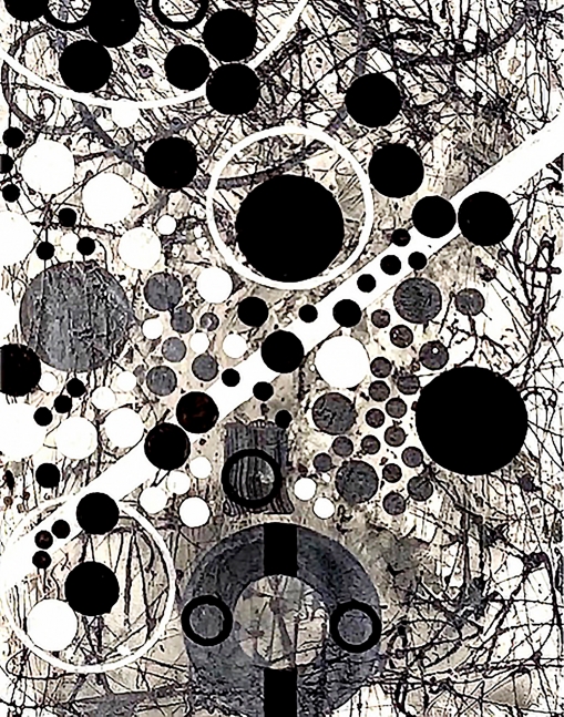 J. Steven Manolis, Black & White 2020, 48 x 36 inches, Acrylic on Canvas, Black and White Abstract painting, Abstract expressionism art for sale at Manolis Projects Art Gallery, Miami, Fl